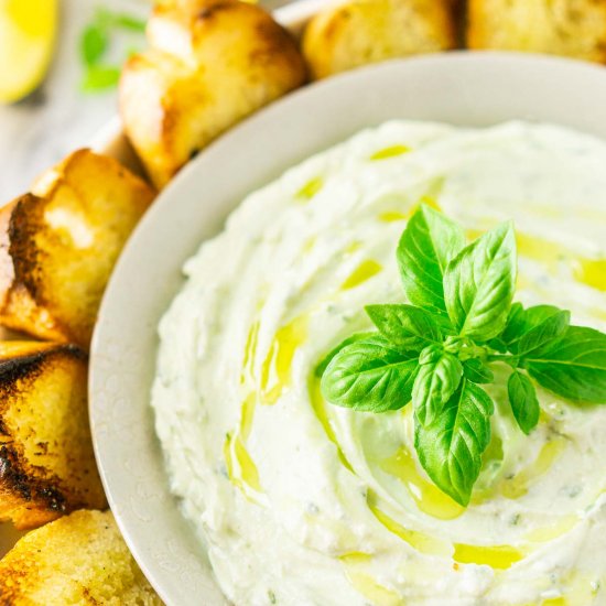 Whipped Ricotta Dip With Lemon