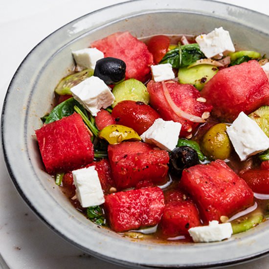 Watermelon Goat Cheese Salad