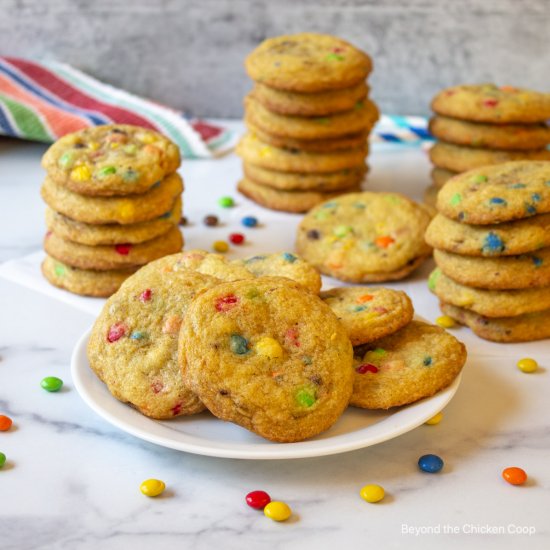 Mini M&M Cookies