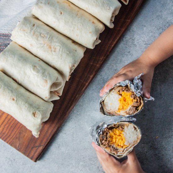 Beef Burritos with Zucchini