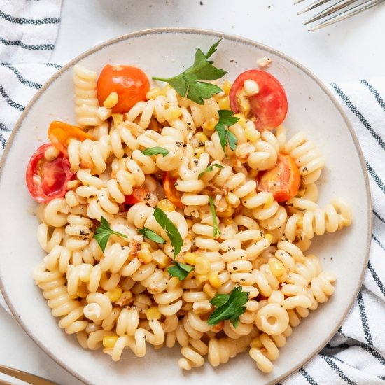 Corn and Bacon Summer Pasta