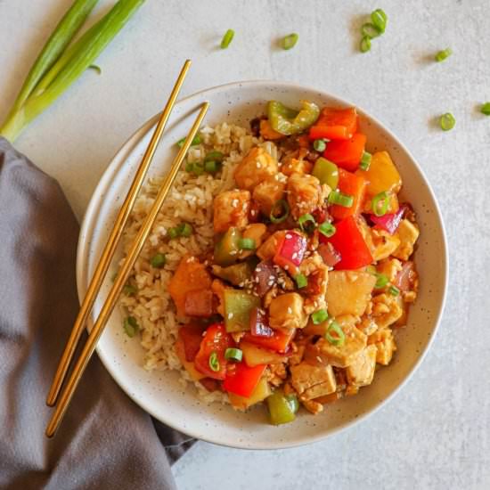 Vegan Sweet and Sour Tofu