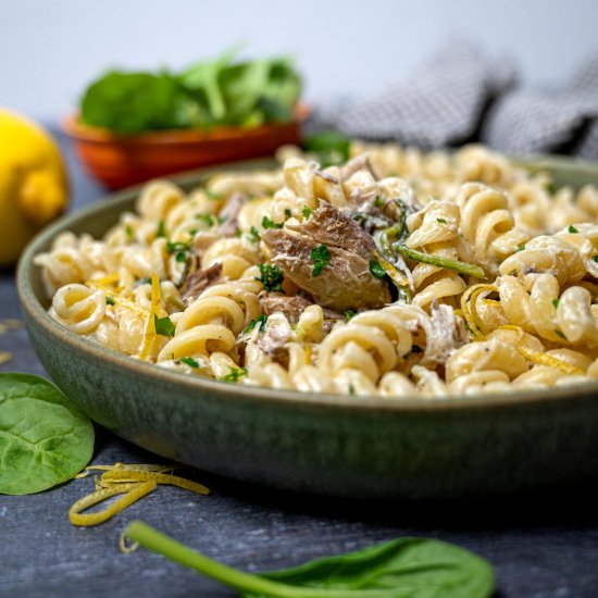 Smoked Mackerel Pasta