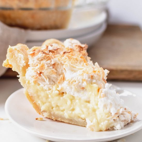 Coconut Cream Pie with Meringue