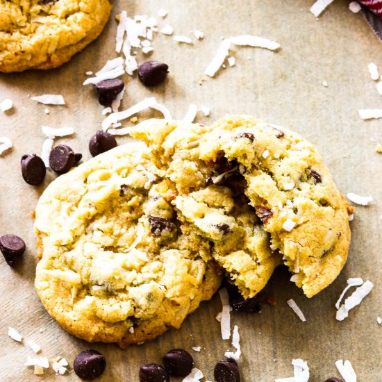 Chocolate Chip Coconut Cookies