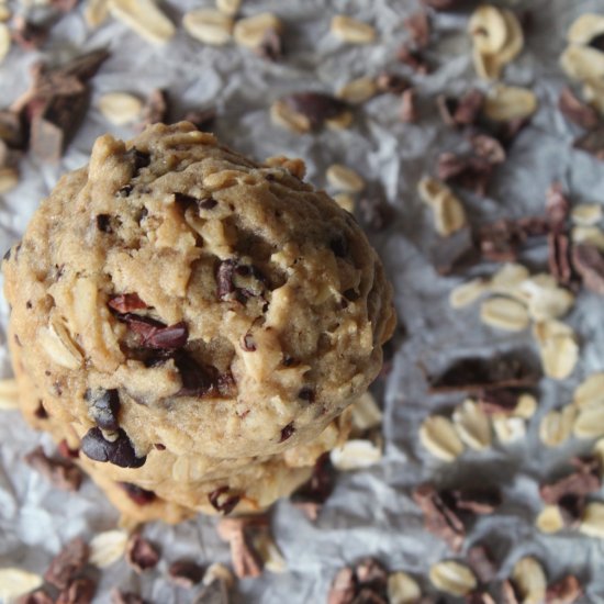 Cappuccino Oat Cacao Nib Cookies