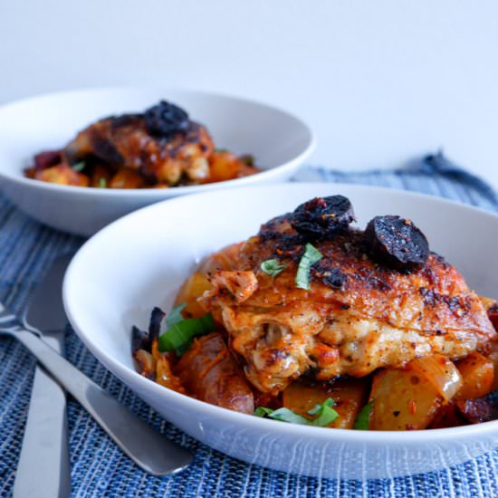 Spanish Chicken with Chorizo