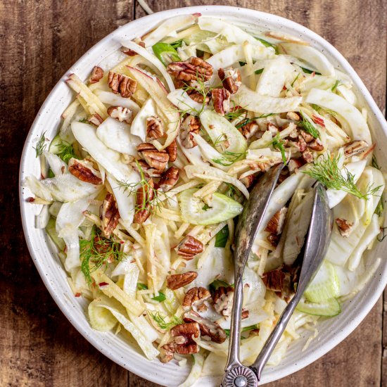 Apple Fennel Slaw with Lemon Dressi