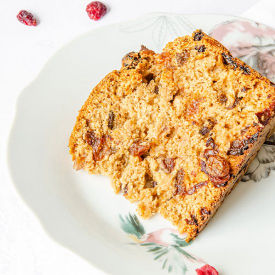 Oil-Free Vegan Fruit Cake