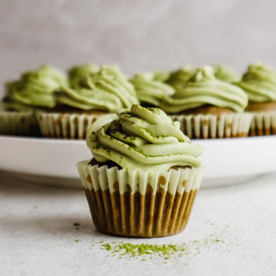 Vegan Matcha Cupcakes