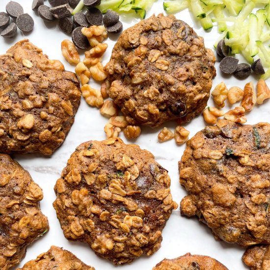 Zucchini Bread Breakfast Cookies