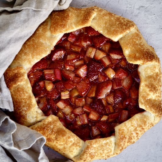 Strawberry Rhubarb Galette