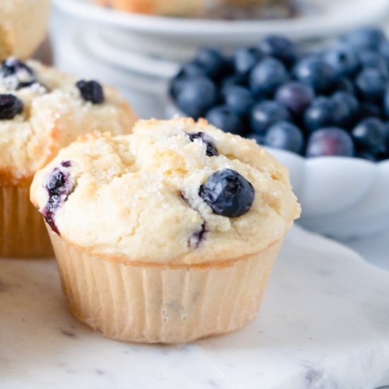 Gluten-Free Lemon Blueberry Muffins