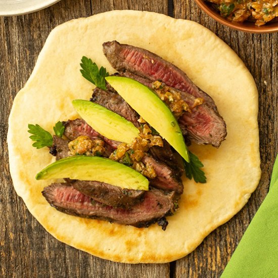 Chimichurri Marinated Skirt Steak