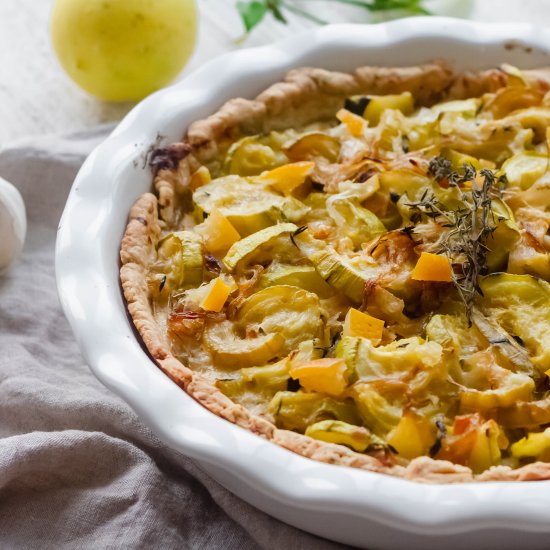 Zucchini Tart with Lemon Confit