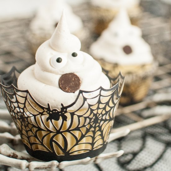 GHOST CUPCAKES