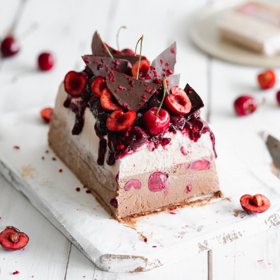 Black Forest Ice Cream Cake