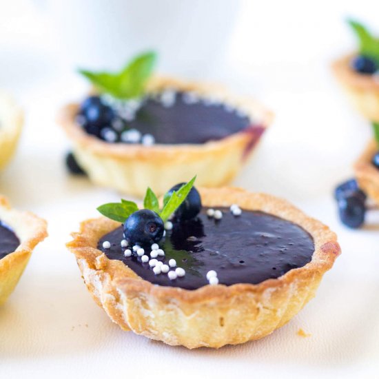 Blueberry Ganache Tartlets