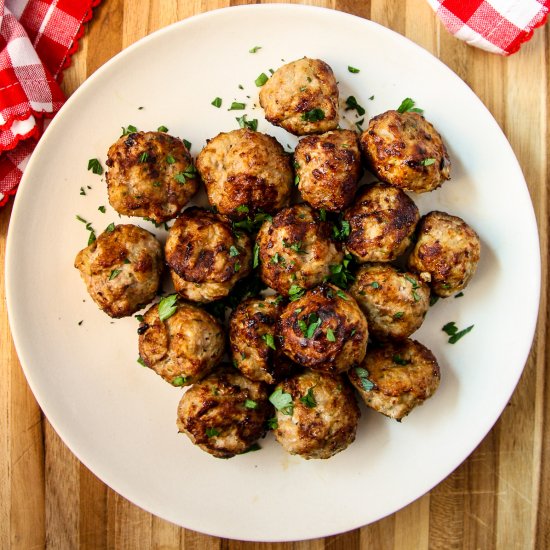 Air Fryer Turkey Meatballs