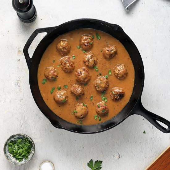 Vegan Swedish Meatballs