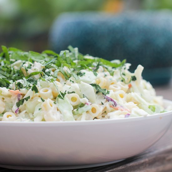 Coleslaw Pasta Salad