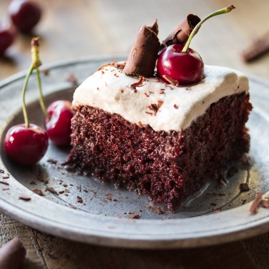 Black Forest Tres Leches Cake