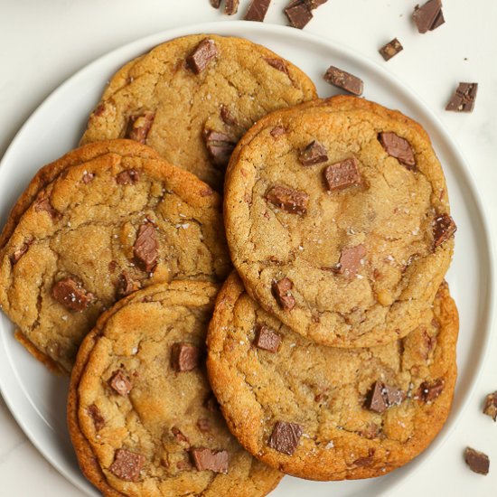 Brown Butter Toffee Cookies