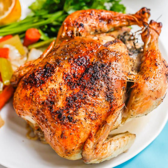 Easy Whole Roasted Chicken