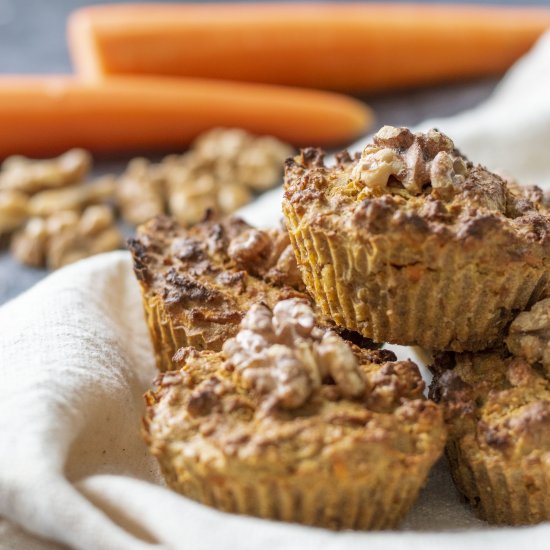 Healthy carrot cupcakes