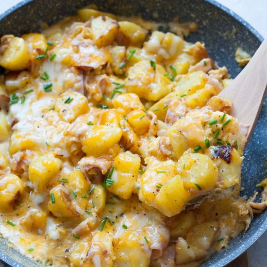 potato egg scramble