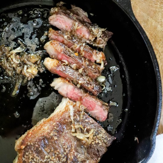 Pan Seared NY Strip Steak