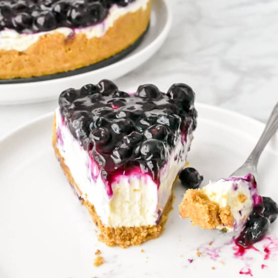 No Bake Blueberry Cheesecake