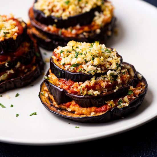 Eggplant Lasagna Stacks