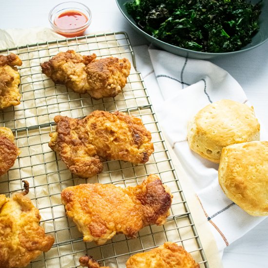 Light & Crispy Fried Chicken