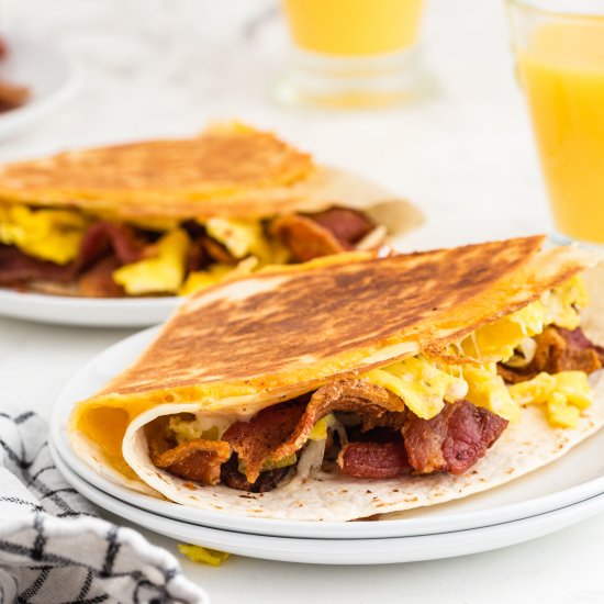 Tik Tok Breakfast Quesadilla