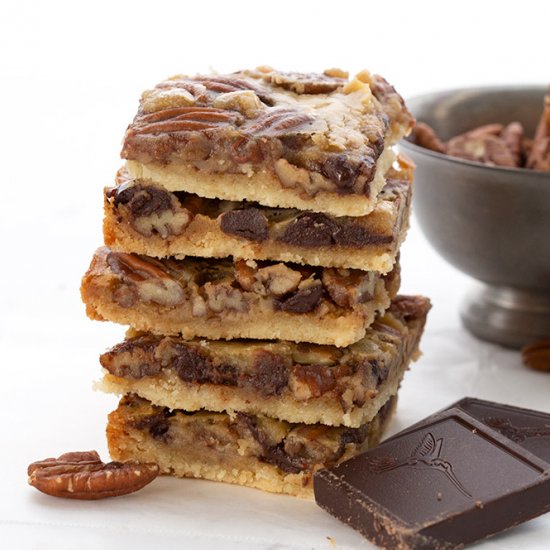 Keto Pecan Pie Bars