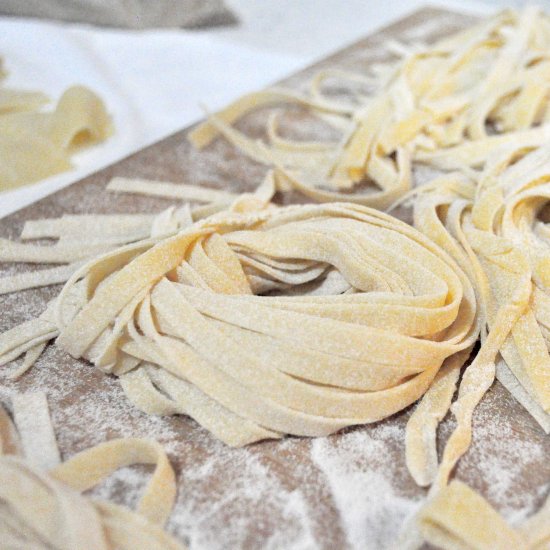 homemade fettuccine