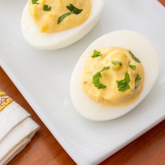 Spicy Southwestern Deviled Eggs