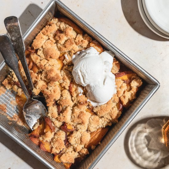 Keto Peach Cobbler