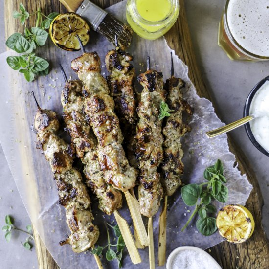 Pork Souvlaki Skewers