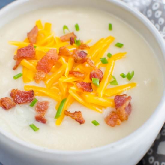 Loaded Cauliflower Soup