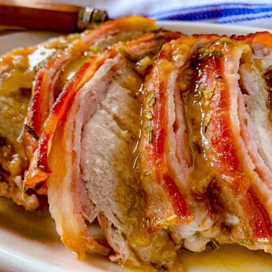 Smoked Bacon Wrapped Pork Loin