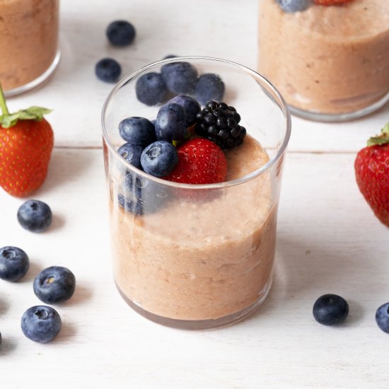 Creamy watermelon chia pudding