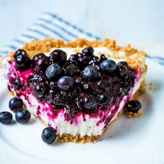 no bake blueberry cheesecake