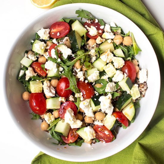 Quinoa Chickpea Salad with Feta