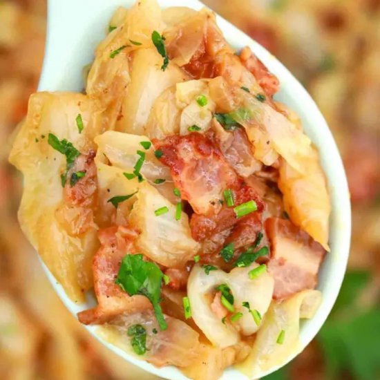 Fried Cabbage with Bacon