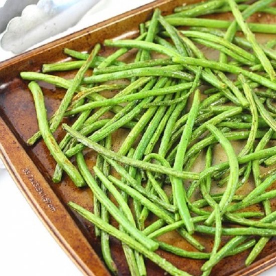 oven-roasted green beans