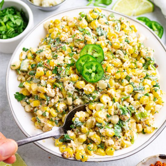 Mexican street corn salad