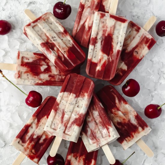 Cherry Chip Popsicles