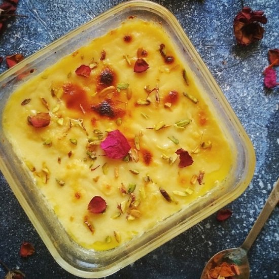 Baked Malai Sandesh Dessert